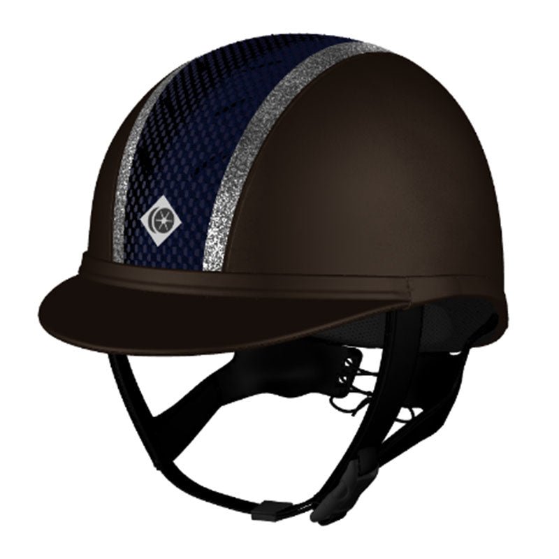 My Ayr8® - Brown Leatherlook/ Silver Sparkly Trim - Charles Owen