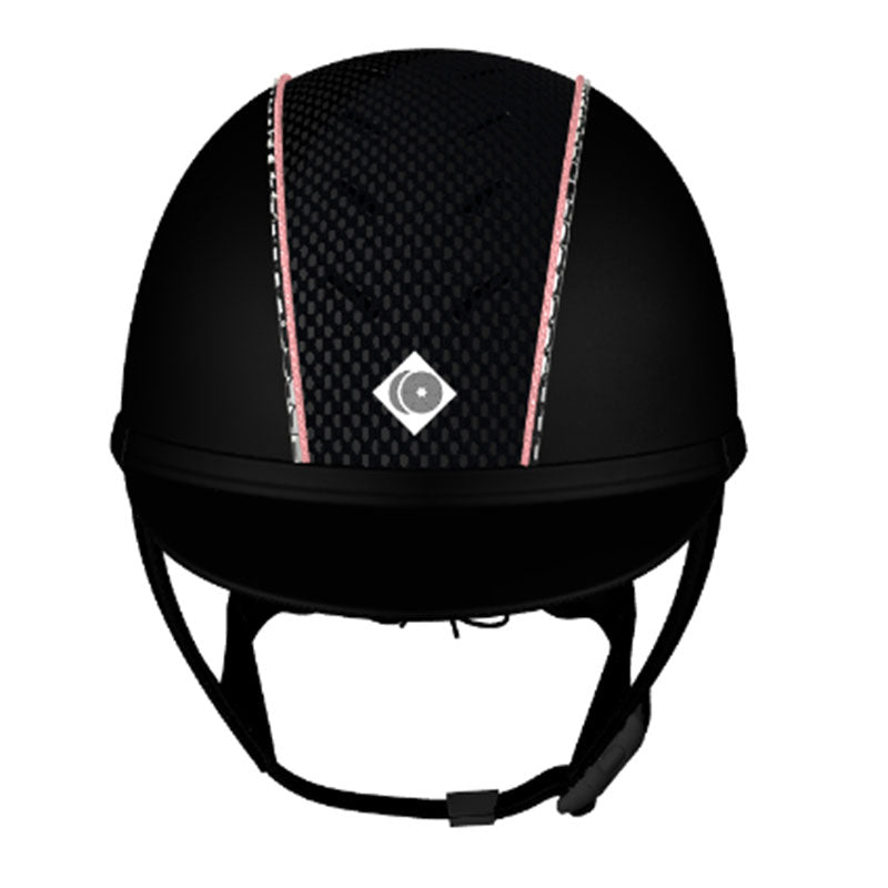 My Ayr8® - Black Leatherlook/ Rose Gold Sparkly & Swarovski Crystal Piping - Charles Owen