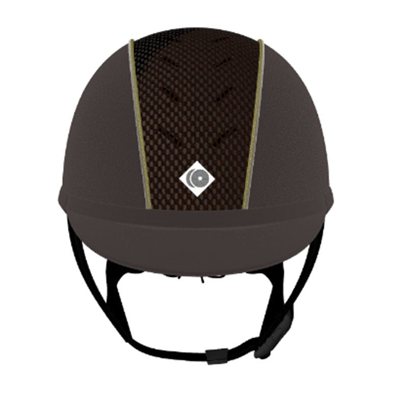 My Ayr8® - Brown Microsuede/ Gold Sparkly and Cream Suede Piping - Charles Owen