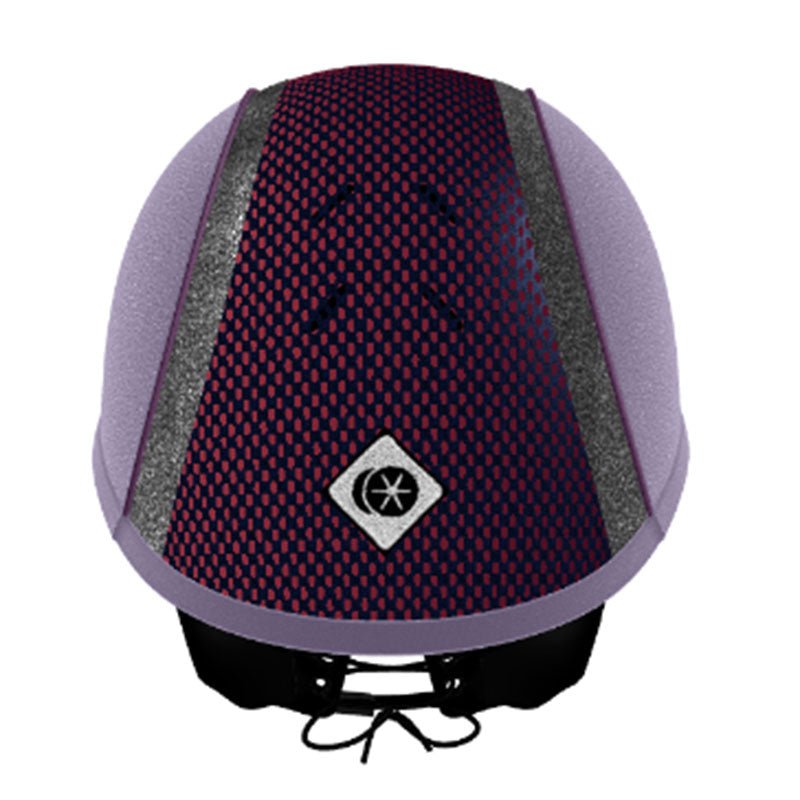 My Ayr8® - Lilac Microsuede/ Silver Sparkly Trim and Purple Cotton Piping - Charles Owen