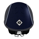 My Ayr8® - Navy Microsuede/ White & Royal Blue Cotton Piping - Charles Owen