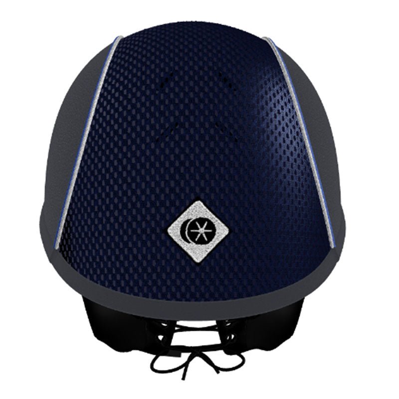 My Ayr8® - Navy Microsuede/ White & Royal Blue Cotton Piping - Charles Owen