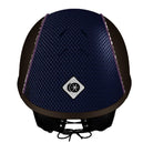 My Ayr8® - Brown Leatherlook/ Maroon Cotton & Swarovski Crystal Piping - Charles Owen