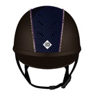 My Ayr8® - Brown Leatherlook/ Maroon Cotton & Swarovski Crystal Piping - Charles Owen