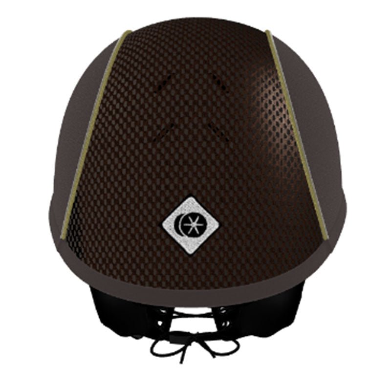 My Ayr8® - Brown Microsuede/ Gold Sparkly and Cream Suede Piping - Charles Owen