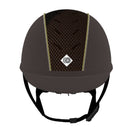 My Ayr8® - Brown Microsuede/ Gold Sparkly and Cream Suede Piping - Charles Owen