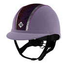 My Ayr8® - Lilac Microsuede/ Silver Sparkly Trim and Purple Cotton Piping - Charles Owen