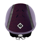 My Ayr8® - Lilac Microsuede/ Silver Sparkly Trim and Purple Cotton Piping - Charles Owen