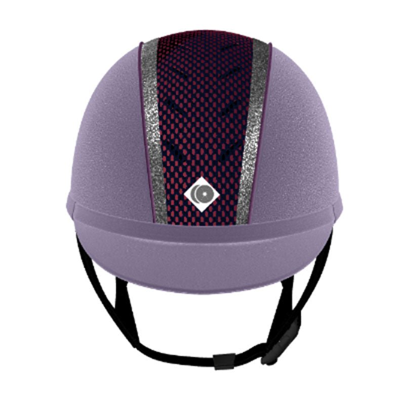 My Ayr8® - Lilac Microsuede/ Silver Sparkly Trim and Purple Cotton Piping - Charles Owen