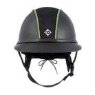 My SP8+ - Black Leather Look/ Orange & Forest Green Cotton Piping - Charles Owen