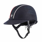 My SP8+ - Navy Microsuede/ Red & White Patent Piping - Charles Owen