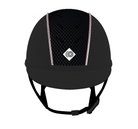 My Ayr8® - Black Microsuede/ Pink Cotton & Silver Sparkly Piping - Charles Owen