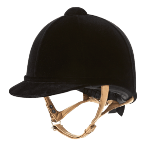 Charles Owen Wellington Classic Velvet Horse Riding Hat Ventilated Helmet 