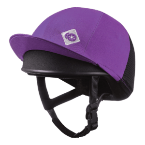 PURPLE CAPZ RIDING HAT SILK COVER FOR JOCKEY SKULL CAPS ONE SIZE 