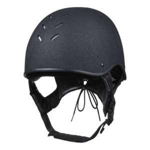 Charles Owen Young Riders Jockey Skull Helmet Black Round FIT 